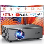 KOGATA 4K Smart Projector  Bedroom 1200 ANSI, Compatible with Netflix & HDR10