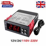 STC-1000 12/24/110-220V LCD Digital Temperature Controller Thermostat Sensor UK
