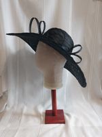 Handmade Large Black Hat Races Occasion Wedding Formal