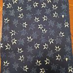 Aizome Indigo Fabric Kaede Leaves Pattern Medium Cloth Vintage Reusable