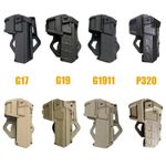 Tactical Quick Draw Holster for G17 G19 1911 P320 Waist Belt Carry Outdoor Nylon