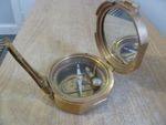 Vintage Stanley London Natural Sine Brass Compass - Exc Cond