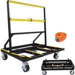 Folding Drywall 2200lbs Panel Dolly Cart w/ Wheel,Heavy Duty Portable Truck Cart