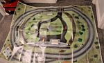 Hornby train stuff H0 large train paper layout 4ft x4ft ?+3 train papers