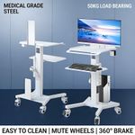 Medical Dental Lab Trolley Cart Mobile for Intraoral Scanner UK