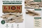 Natural Slate Chalk Pencils School Writing Chalk Sticks + FREE Extra ASMR UK