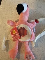 Chupa Chups Backpack Bag Limited Edition Plush Flamingo w Tags Stuffed Animal