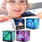 3D Magic Cube Shashibo Shape Shifting Box Adult Kids Decompression Puzzle Toy UK