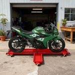 Motorcycle Motorbike Parking Dolly Centre Stand Trolley Skate Garage Mover 567kg