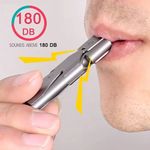 High Decibel Double Pipe Survival Whistle, Stainless Steel Emergency Safety Tool