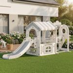 Kids Slide Swing & Climber Set Toddler Playground Toy Play House Indoor Outdoor