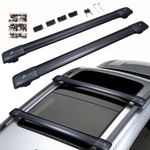 Pair Roof Rack Cross Bars for Ford Ranger T6 T7 T8 2011-2022 Lockable Black UK