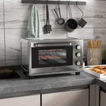 30L Mini Oven, Countertop Toaster Oven w/ Adjustable Temperature, Timer, 1600W