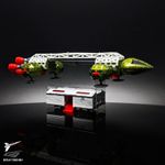 Eagle Transporter Display Stand for Dinky 359 Space 1999 Vintage | GHOST STANDS®