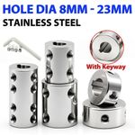 Shaft Coupling Rigid Coupler Joint stand off Spacer With Keyway Stainless Steel