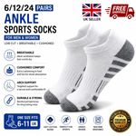 Ankle Running Socks Sports Trainer Socks Low Cut Cushioned Breathable Men Women