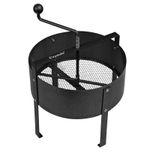 Rotary Garden Soil Sieve 18L Heavy Duty Steel Rotating Compost Sifter Riddle