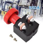 250A 12V 24V Battery Isolator Kill Master Switch Push/Pull Button Emergency Stop