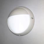 LEDBRITE 6W Round Eyelid Mini Bulkhead 6500K Daylight IP65 Flush Wall Light