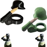 Soldiers Salute Beer Bottle Caps, Funny Salute Soldier Beer Helmet,Decorative
