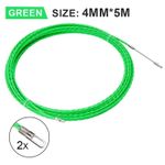 4Mm Cable Push Puller 5/10/15/20/25/30M POM Wire Duct Fish Tape Electrical
