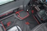 ECO LEATHER FLOOR MATS - BLACK /RED  FIT SCANIA S - FIXED/FOLDING PASSENGER SEAT