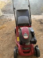 Mountfield HP41 Petrol Push Lawn Mower, Hand-Propelled, Grass Box Red/Black