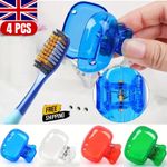 4Pcs Toothbrush Head Covers Protector Cap Travel Portable Brush Pod Case UK