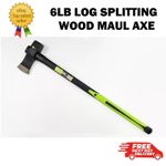 MAUL AXE 6LB LOG SPLITTING CHOPPER WOOD HIGH QUALITY UNBREAKABLE FIBREGLASS CORE