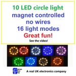 10 LED light magnetic switch controlled with 16 modes wireless trains models