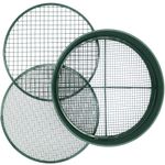 Garden Sieve Metal Riddle Soil Sieve 12mm/6mm/3mm Mesh Sifter Stone Compost