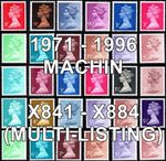 1971-96 Machin Definitives X841 - X885 X Series Multi-Listing Unmounted Mint MNH