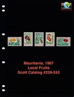 $2.00 Scott Value  - 1967 MAURITANIA Fruits Sahara Africa scarcer CV MNH NH UMM