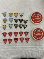 Vintage Cheese Spread Collection - 2x St Ivel Boxes & 23x Foil Labels (Dairylea)