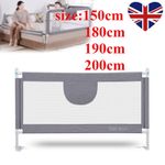150/180/190/200cm Toddler Bed Rail Safety Guards Baby Protection Adjust Height