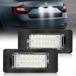2x 24 LED Number License Plate Light For SKODA Rapid Yeti Octavia Fabia Superb