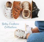 Leather Sandals Baby Boy Girl Pram Shoes Infant Toddler Rubber PreWalker Trainer