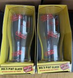 X2 ONLY FOOLS AND HORSES PINT SIZE BEER GLASS CUSHTY 42 CARAT PLONKER