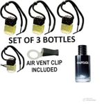 SAVAGE ✅SET OF 3 BOTTLES✅ Car Air Freshener Perfume Diffuser + Free Vent Clip