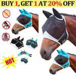 2026 Fly Mask On Sale Fine Mesh Full Face Ears Nose & Eyes Uv Protection Gifts