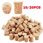 10/20x Tapered Cork Plugs Reusable Wine Bottle Stoppers Multiple Sizes Available