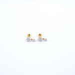 18 KARAT DIAMOND EARRING | NATURAL DIAMOND | YELLOW GOLD  IGI CERTIFIED | WOMAN