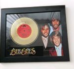 Bee Gees Poster Art Metalized Record Music Memorabilia Plaque Art Massachusetts 