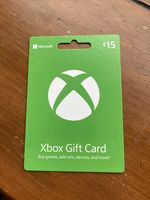 X Box Gift Card £15 Worth Microsoft - Read Description Please.