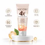 Niconi 4X De-Tan Face Wash 100ml Pack of 1 Deep Cleansing Men Women | Free Ship