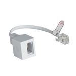 Telephone Adapter RJ11 Plug to BT Socket Male / Female Modem 4 WIRE Stub Lead