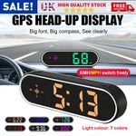 Car Digital GPS Speedo Speed MPH KMH HUD Head Up Display Speedometer Universal