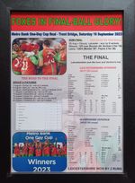 Leicestershire Foxes 2023 One-Day Cup winners - souvenir print