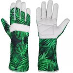 Leather Gardening Gloves Ladies Men Thorn Proof Garden Work Long Short Gloves UK