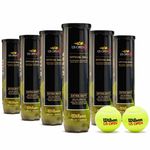 Wilson US Open Official Court Tennis 6 Tubes Extra Duty Premium Pack 24 Balls